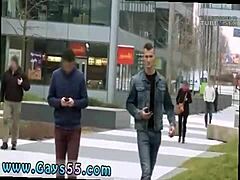 Outside queer guy grabbing video 1st time Out In